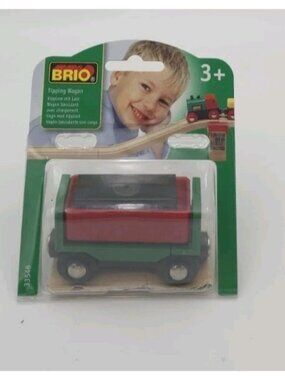 BRIO Tipping Wagon 33576 Wooden Train Car NIP Sealed Cargo Car 3+